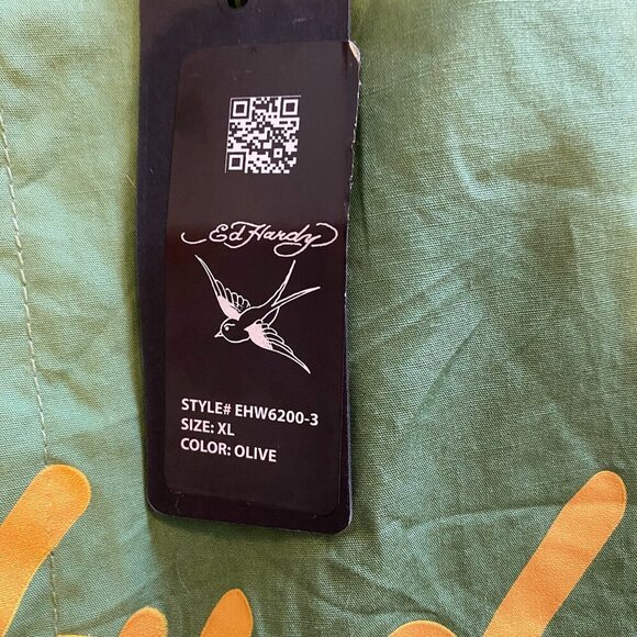 Ed Hardy Women's Lks Heart Skirt In Olive - Picture 5 of 5